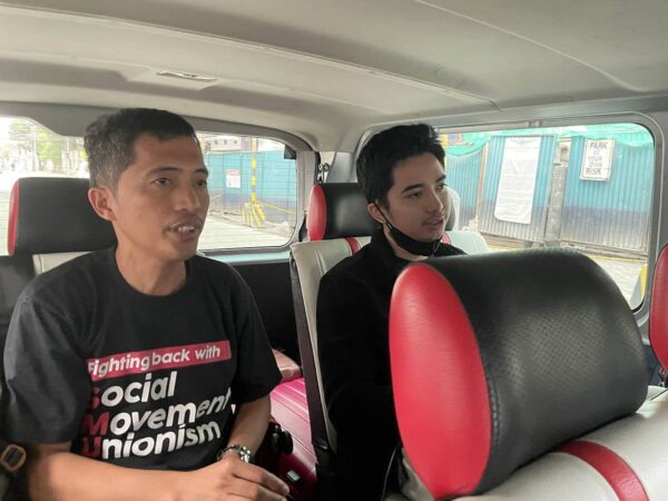 Rodel Abenoja ja Farizan Fajari auton kyydissä Filippiineillä