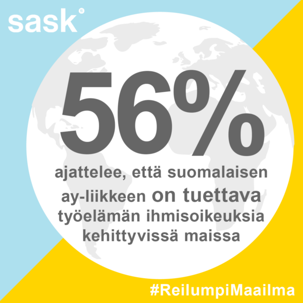 Suomalaisilta vankka tuki ay-liikkeen ihmisoikeustyölle kehittyvissä maissa