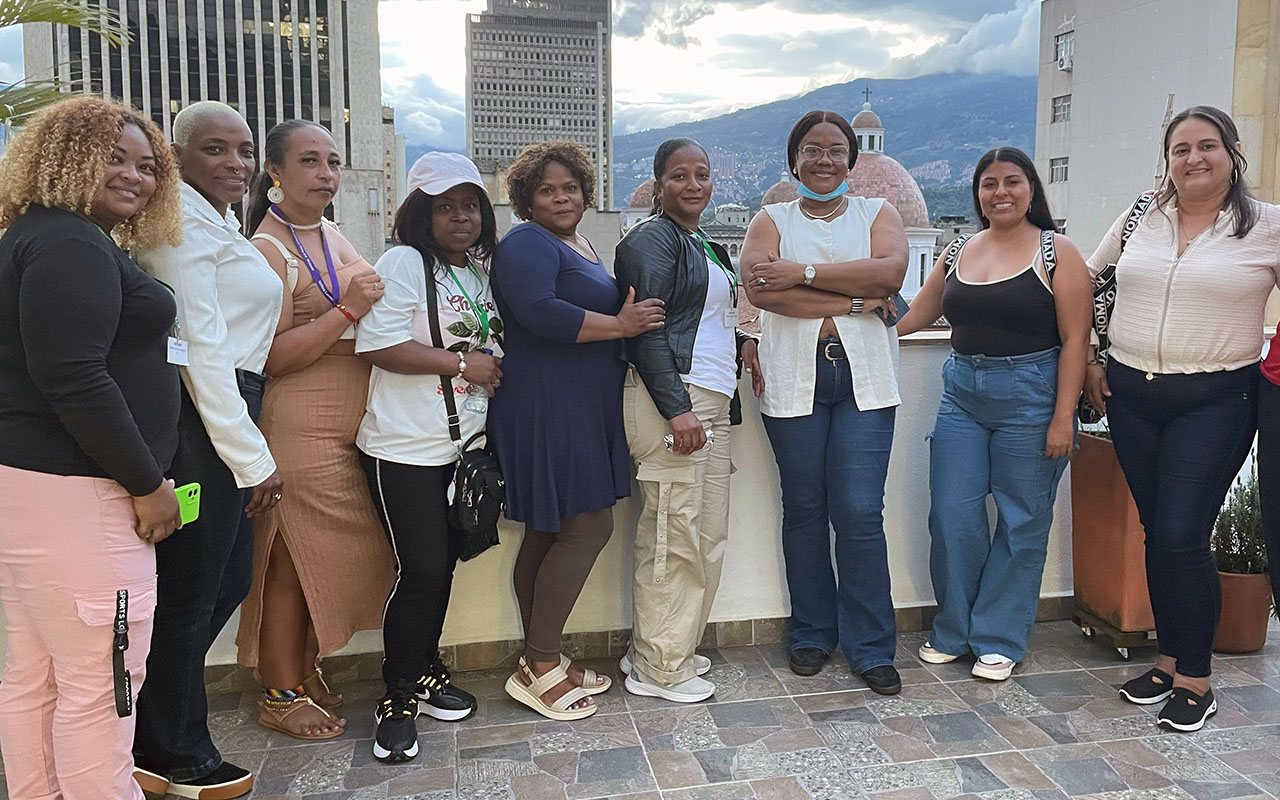 Kolumbian kotitaloustyöntekijöiden liiton UTRASD:n jäseniä